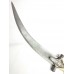 Dagger Knife Damascus Steel Blade Camel Bone Chip Handle Silver Wire Work - B52